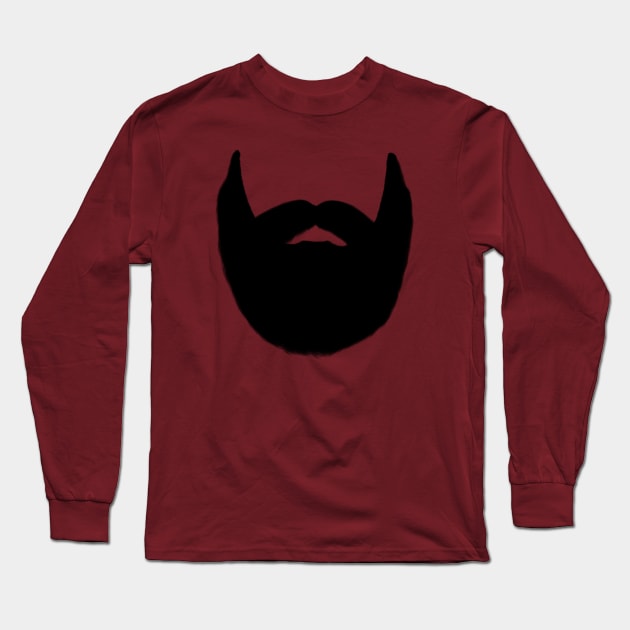 Beard Long Sleeve T-Shirt by 752 Designs